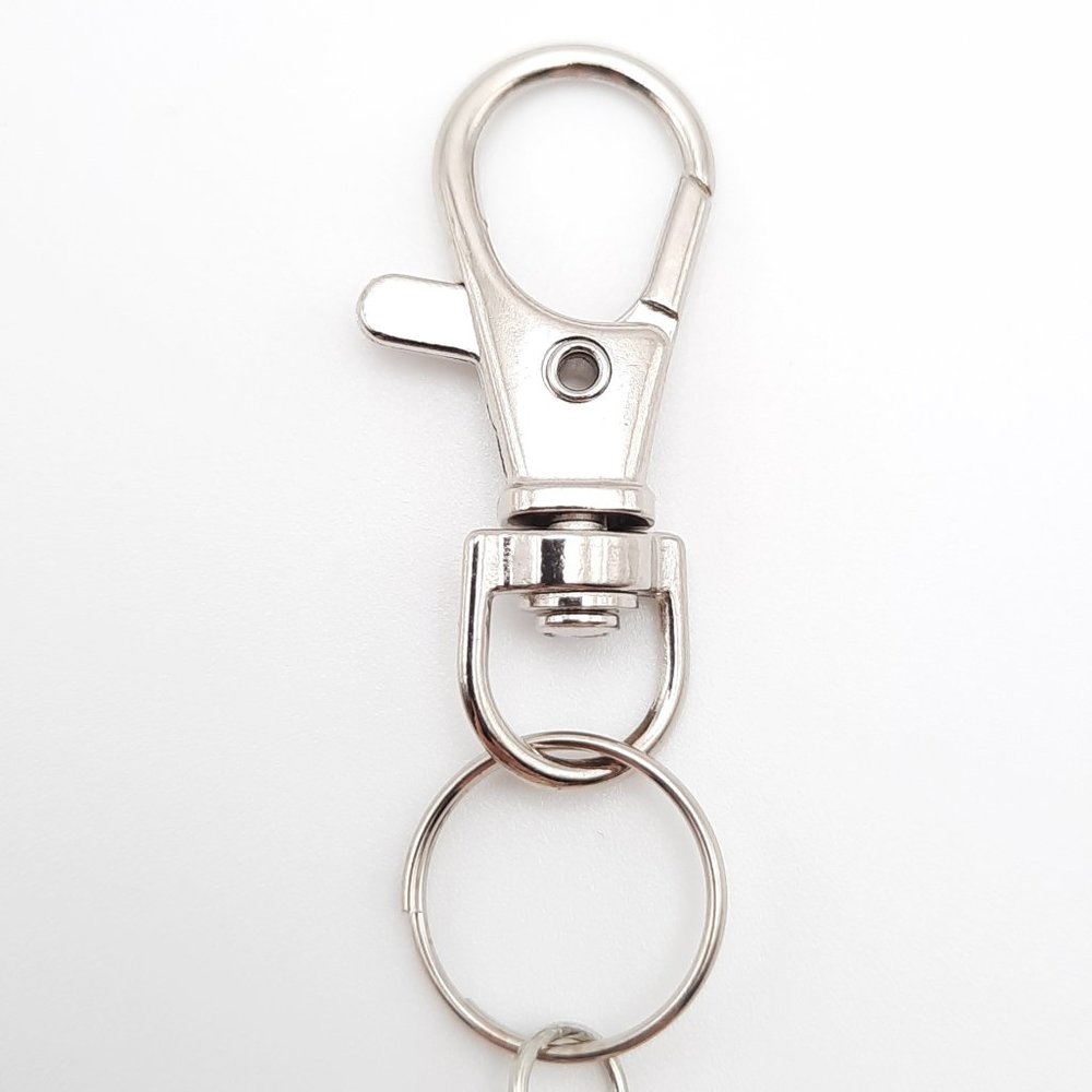 Mermaid Tail Turquoise Howlite Chakra Gemstone Keychain Handmade Accessory - Picture 3 of 8